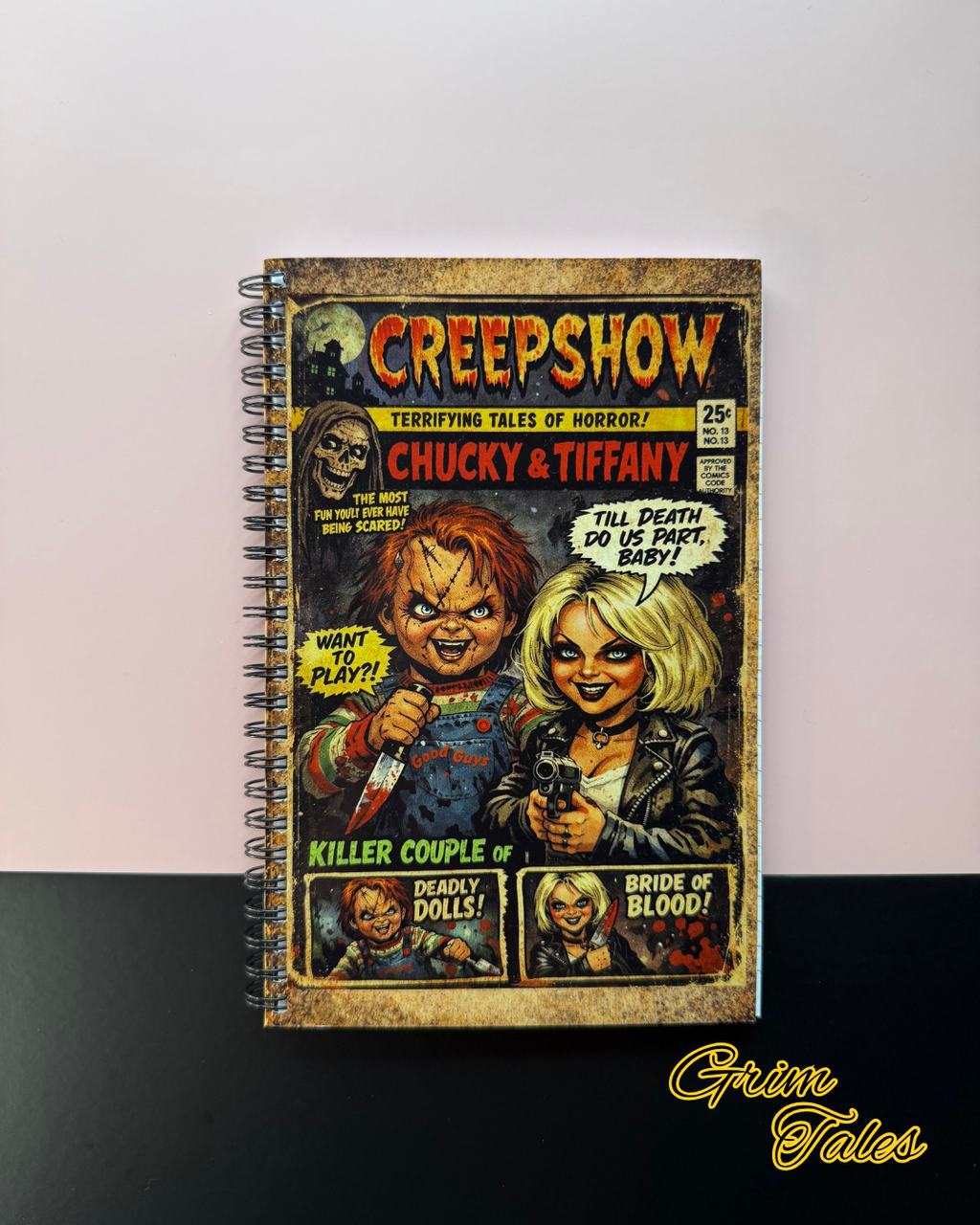Comic Book Style-Chucky and Tiff Notebook